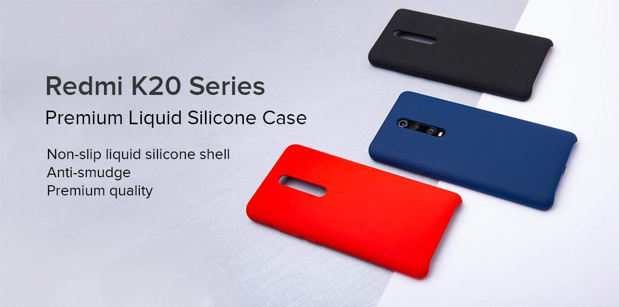 MI Premium Liquid Silicone Case for Redmi K20 series (Blue) in