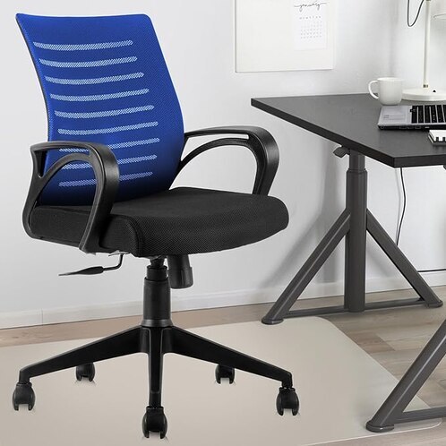 Mid Back Revolving Office Chair (Blue) in Hyderabad at ₹ 2,800