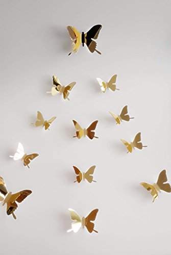 Download Buy Miger Diy 3d Butterfly Wall Decor Mirror Butterfly Series A Gold Features Price Reviews Online In India Justdial