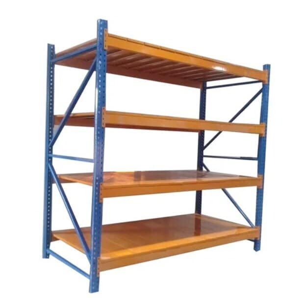 Mild Steel Industrial Storage Rack (4 x 5 Feet, Yellow And Blue) in ...