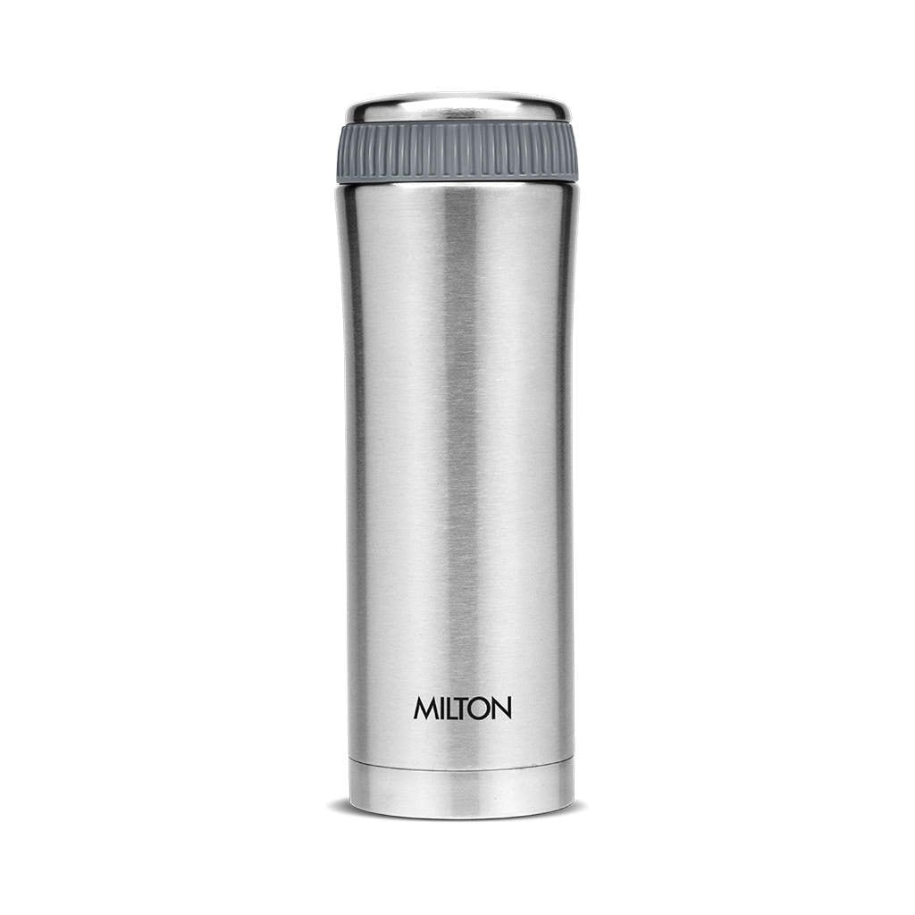 MILTON Optima Thermosteel Flask Water Bottle (Silver, 500 ml) in