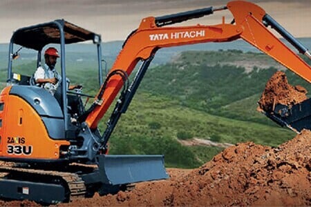 Mini Excavators On Rent-Tata Hitachi