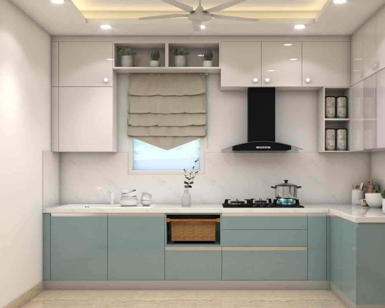 Modern Acrylic Sky Blue Kitchen Cabinet in Kolkata at ₹ 1,700