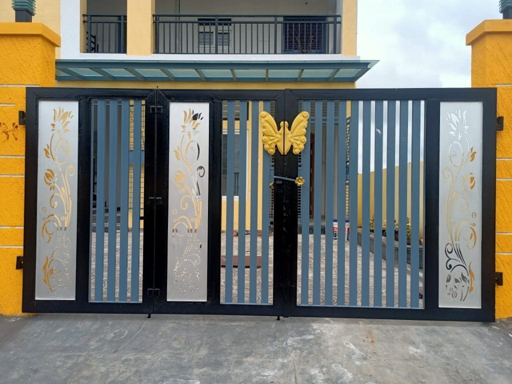 Modern Door Gates For Home Modern Mild Steel Swing Main Gate For Home Feet  In Kanchipuram, image size:1024x768