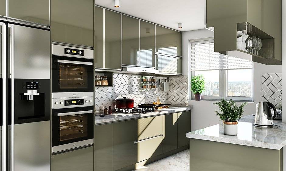 Modern Parallel Modular Kitchen With A Quartz Countertop in Pune at ...