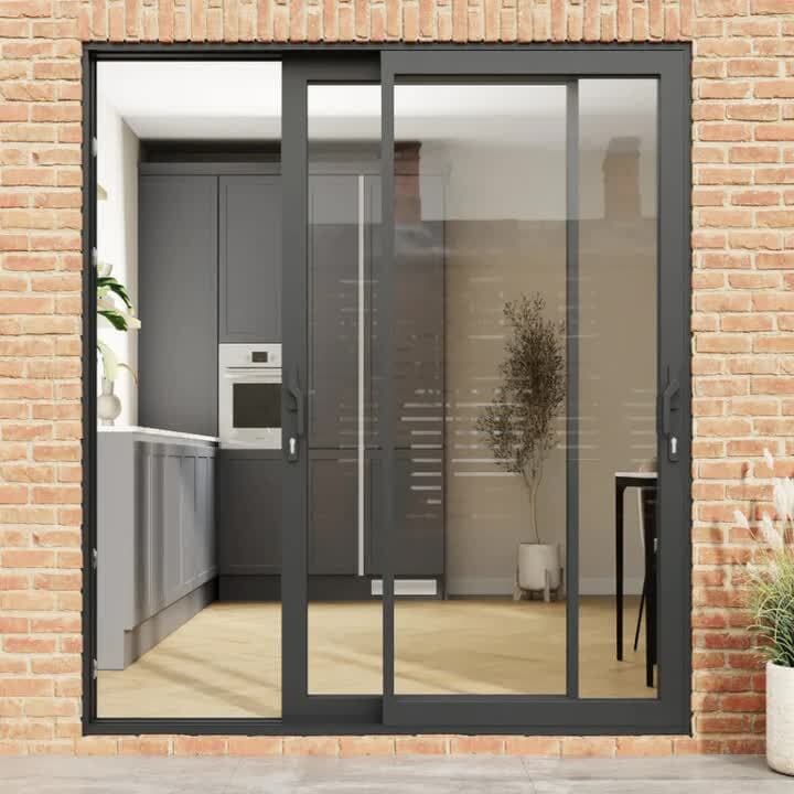 Modern Sliding Glass Door Grey x Feet in Karnal at ₹ 220