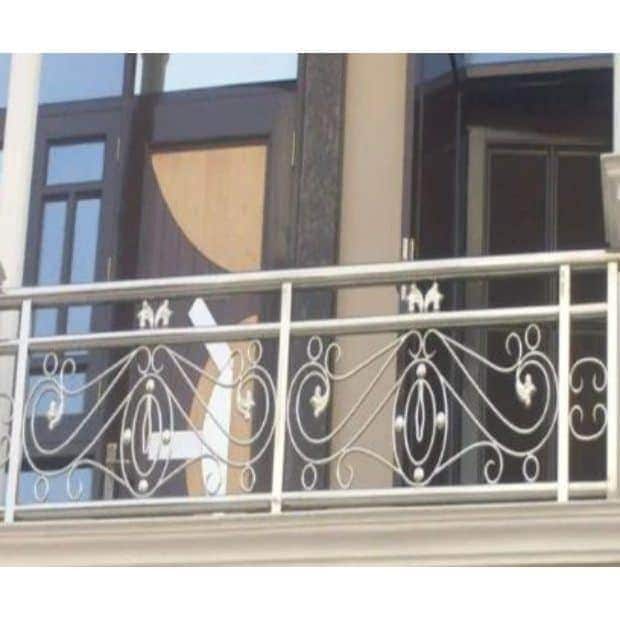 Polished Stainless Steel Modern Balcony Railing for Residential