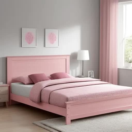 Modern Wooden Double Bed (Pink) in Hoshiarpur at ₹ 20,000 / Pc by