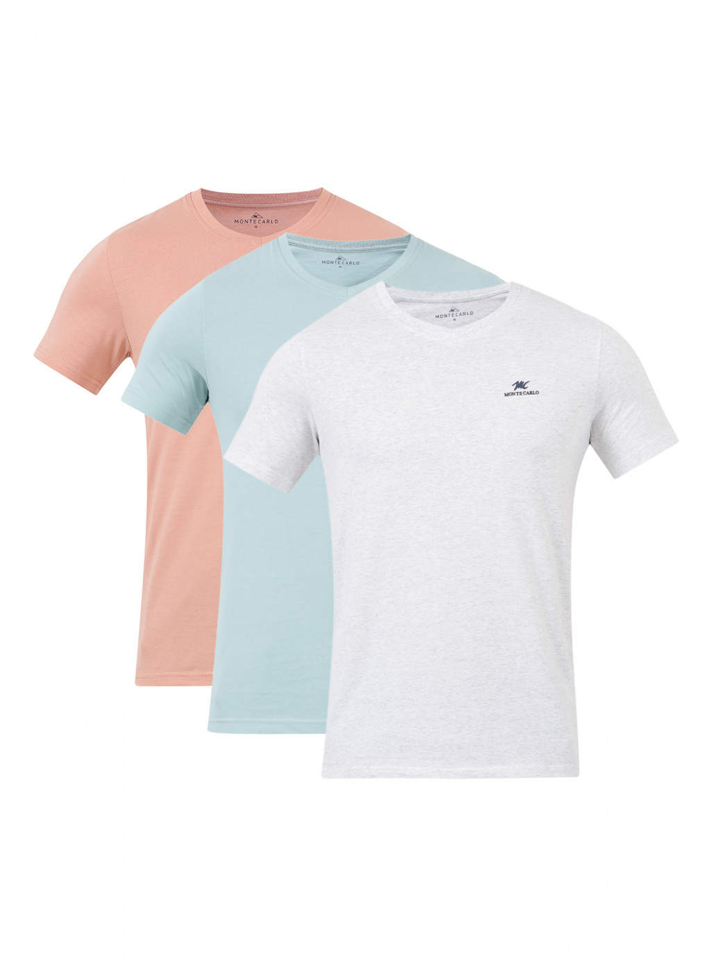 monte carlo t shirt pack of 3