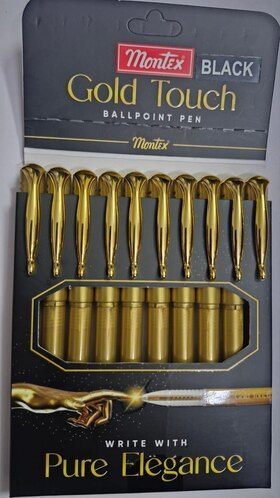 MONTEX GOLD TOUCH BLUE BALL PEN 10 PENS X PKT in Chennai at