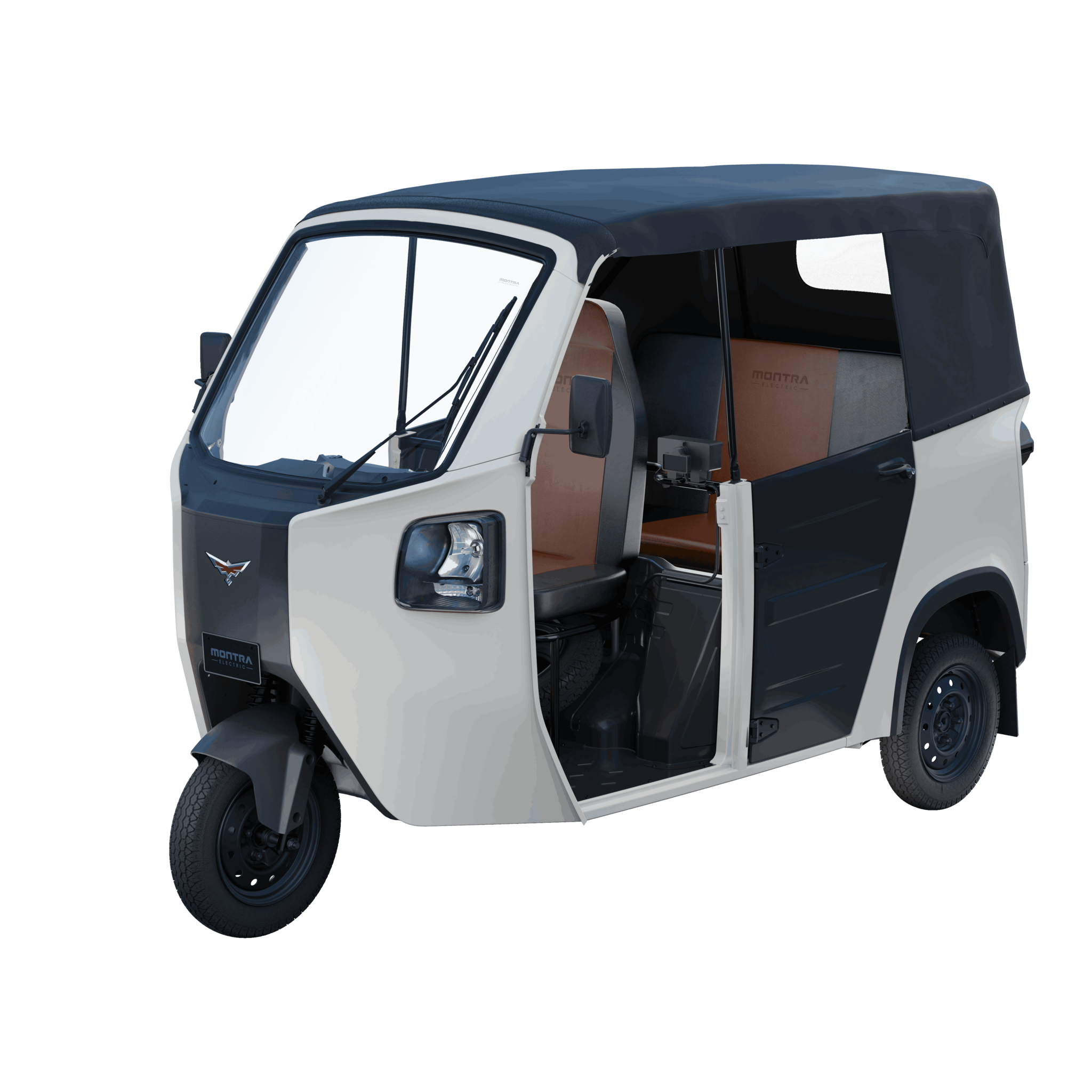 Montra ePV Electric Auto Rickshaw With Rexin Canopy Roof in