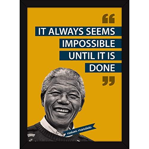 Buy Fatmug Nelson Mandela Inspirational Quotes Poster Synthetic 45 99 Cm X 34 01 Cm X 0 99 Cm Multicolour Features Price Reviews Online In India Justdial Nelson Mandela Posters With Quotes