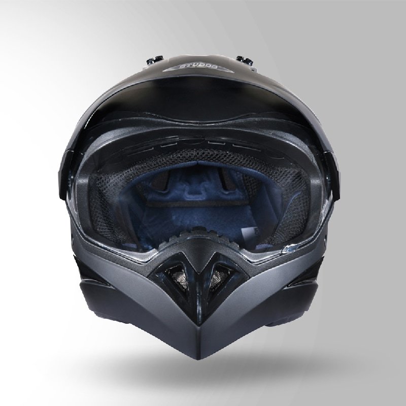 Matt Black Studds Helmet 580mm Price Studds Motocross With Visor