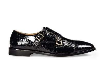 MOURETTI NOIR PATENT CROCO ETAIN in Gurgaon at ₹ 5,400 Unit by