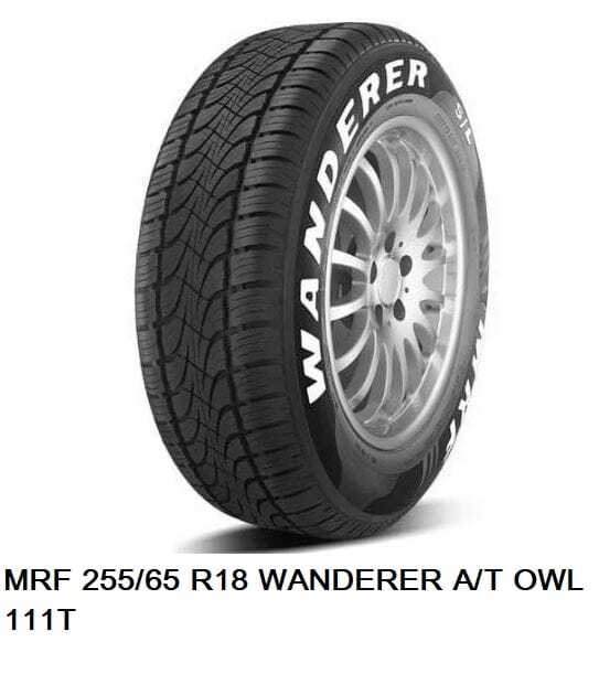 MRF 255/65 R18 WANDERER A/T OWL 111T Car Tyre Tubeless in Mysore
