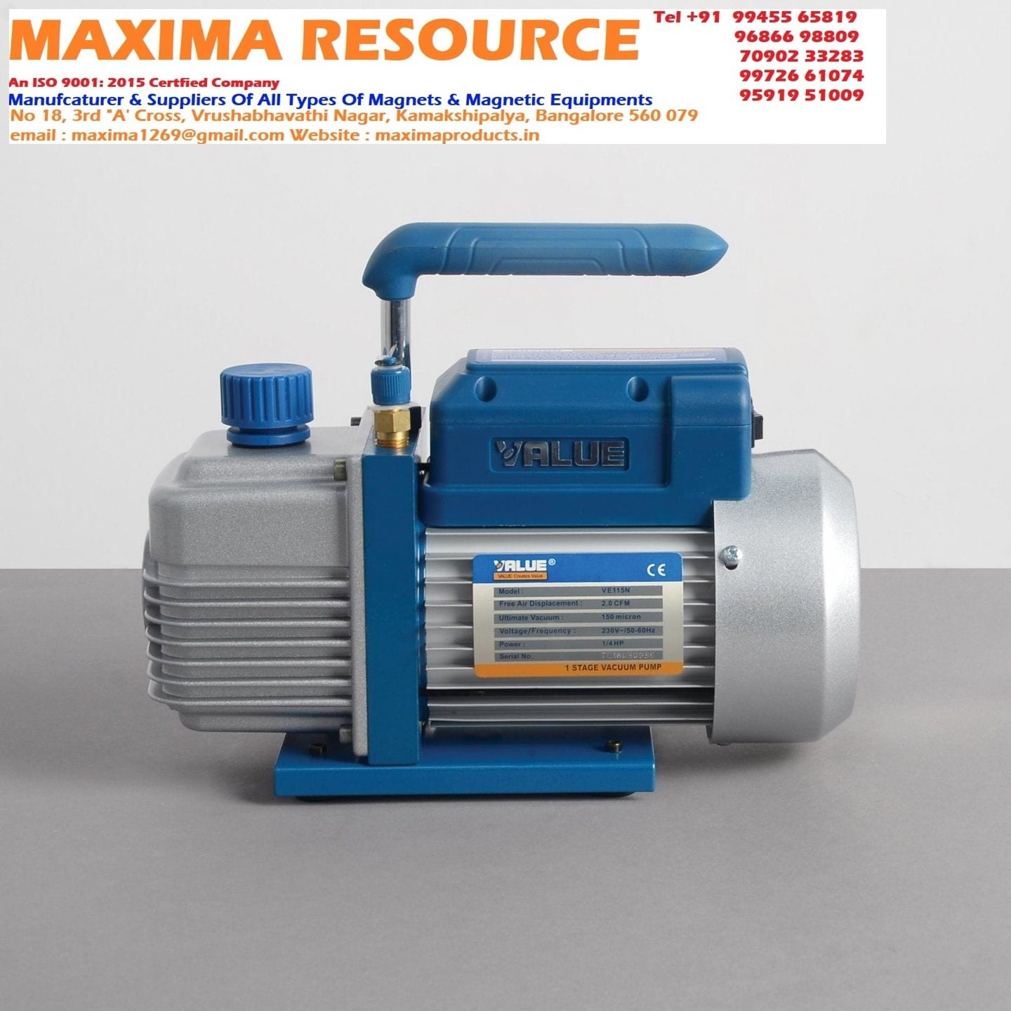 1 Stage Vacuum Pump 1/4 HP 1/4 - 1 HP High Rotary Vacuum Pump at