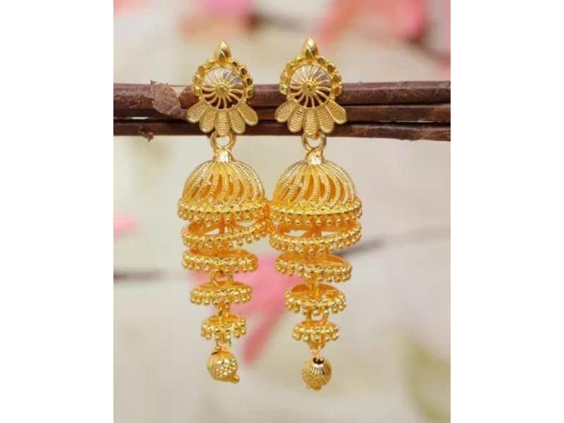 Jewellers Gold Jhumka Designs Kalyan Jewellers Earrings With Price