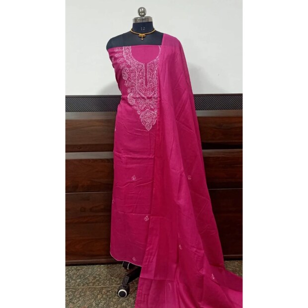 lucknowi cotton dress material 100 Lucknowi Dress Material ideas