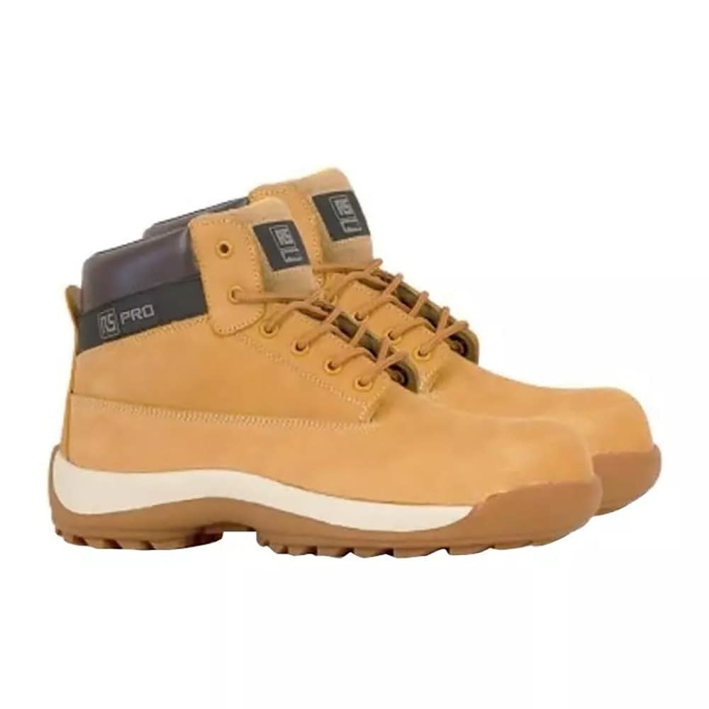 RS PRO Leather Safety Boots Lace Up Nitrile Rubber Sole for Women