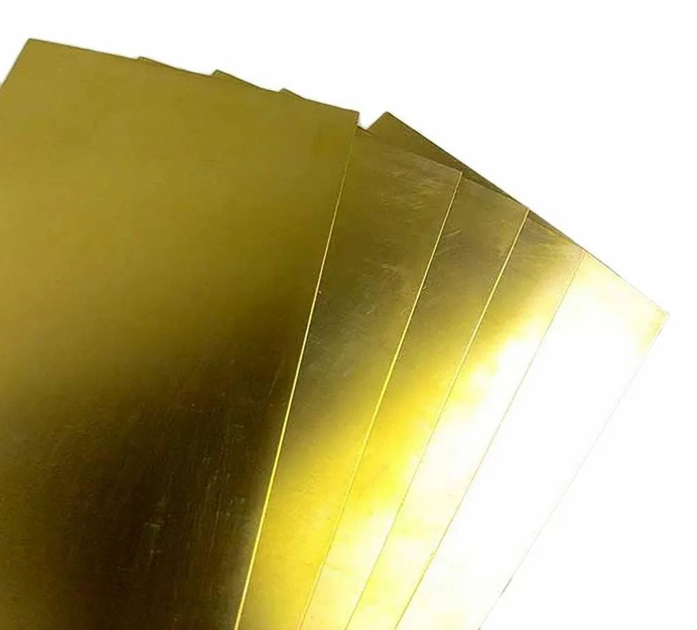 Brass Rectangular Color Rectangular Flat Brass Sheet in Bangalore at ₹ 650 / Kg by Usha Metal ...