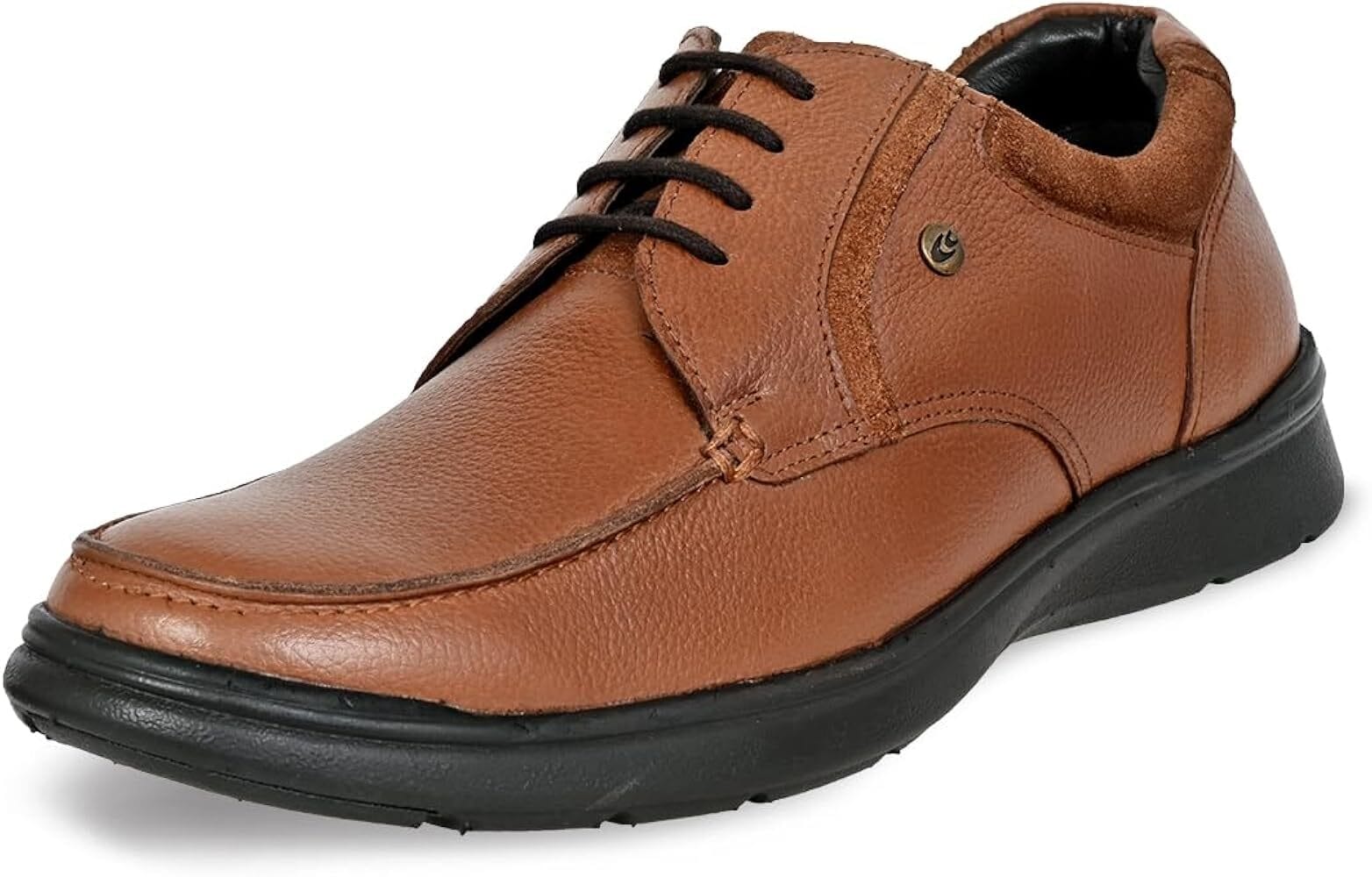 Arow Men's Leather Black and Brown Casual Shoes 7-9 in Agra at