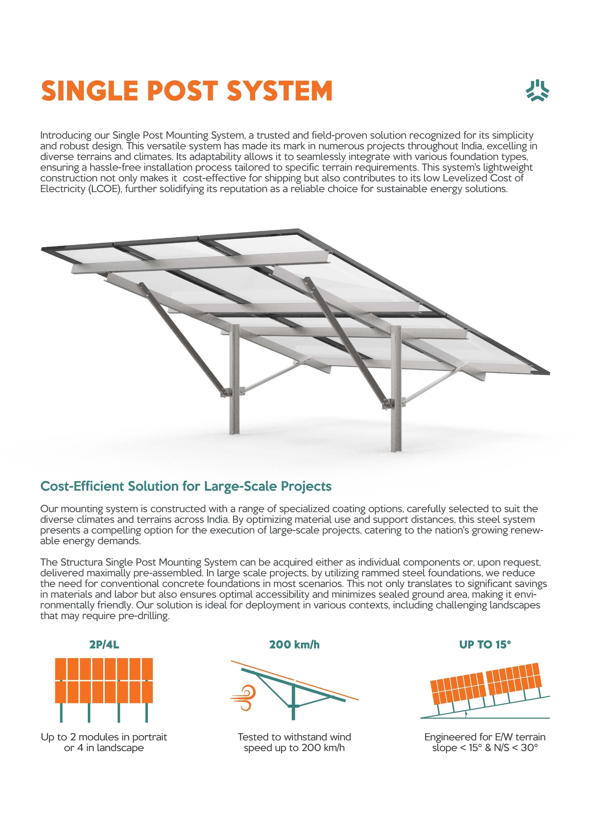 Single Post System in Aurangabad-Maharashtra at ₹ Kw by