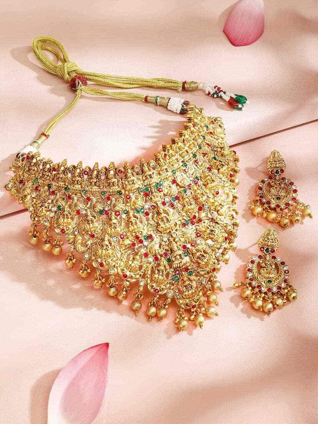 Gold Bridal Jewellery Set in Mumbai at ₹ 25,496 Set by Maitri