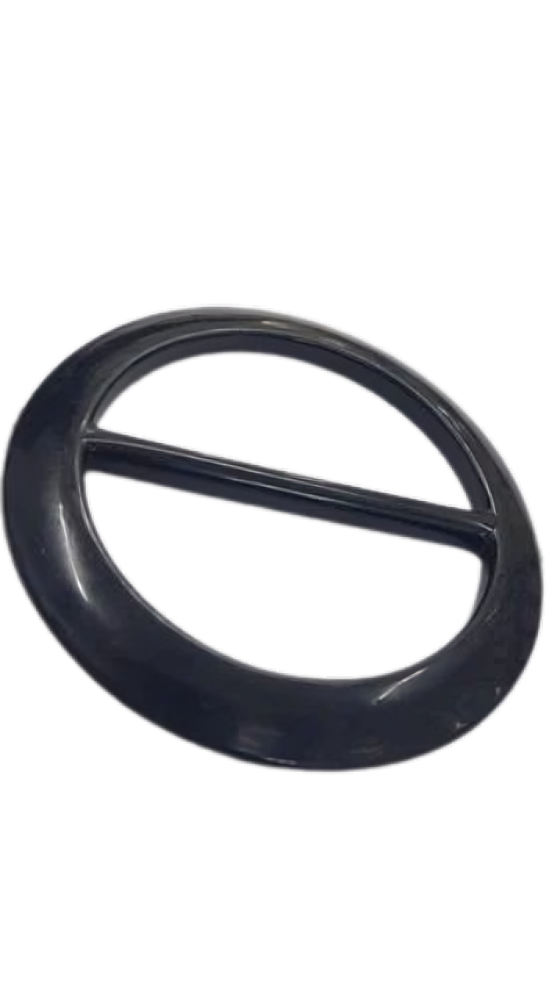 Plastic Round Belt Buckle, 50 Mm (Black) in Delhi at ₹ 15 Pc by