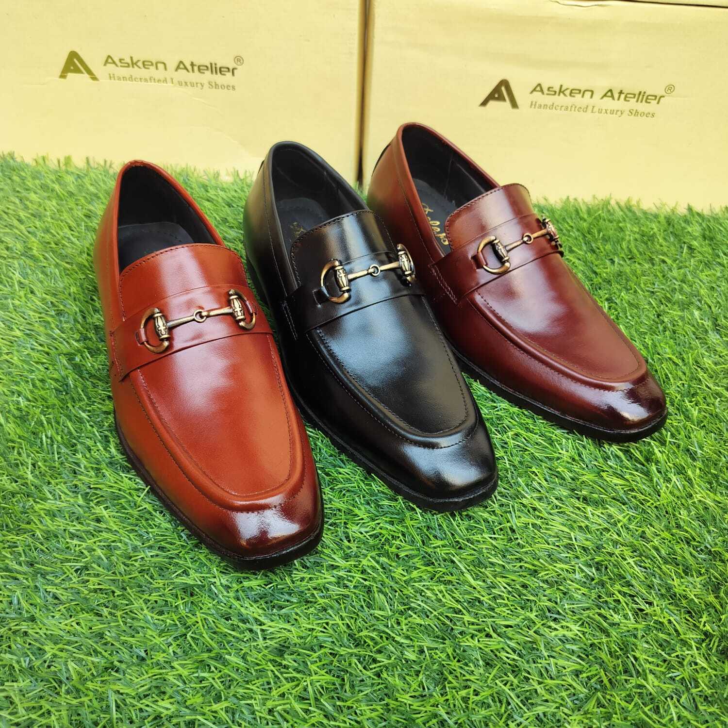 Asken Atelier Men's Leather Formal Shoes (5-8) in Agra at ₹ 495