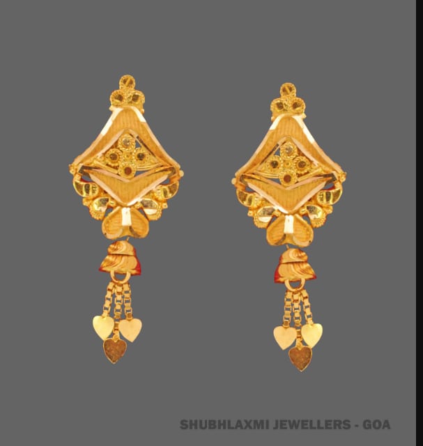 Shubh Laxmi Jewellers Beautiful Ladies Gold Earring (SLJ-1263) in