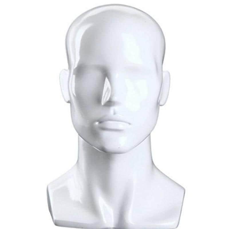 Plastic Men Head Mannequin in Ahmedabad at ₹ 150 - ₹ 225 / Pc by