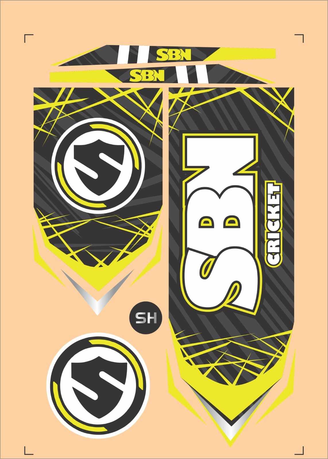 PVC SBN Cricket Bat Stickers in Meerut at ₹ 30 Pc by Inkvista