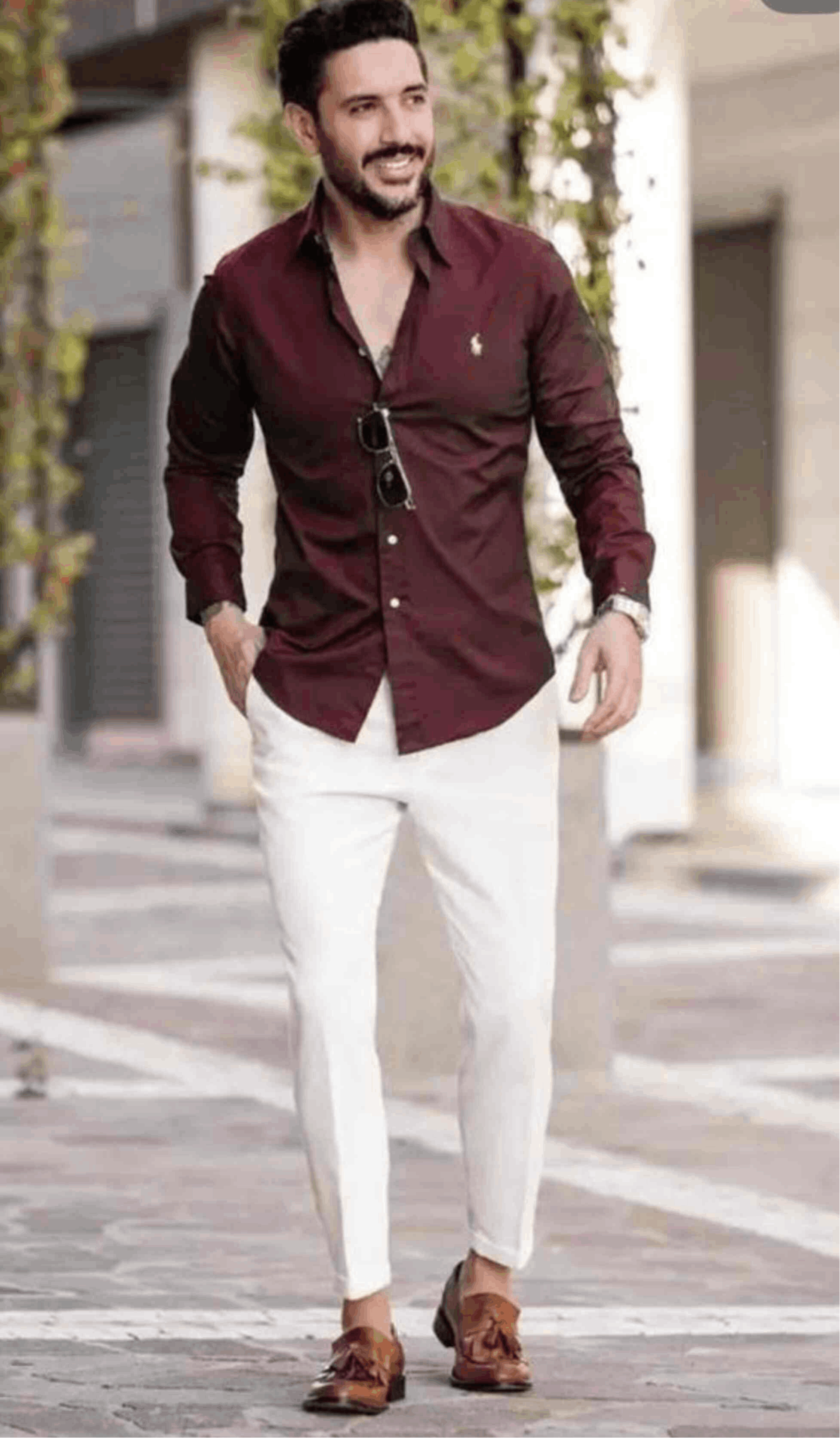 formal dress patterns 2023 Ash & Erie White Wrinkle Resistant Dress Shirt for Short Men main image 1
