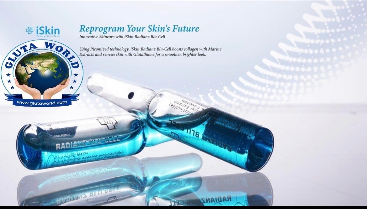 iskin radianz blu cell with nad glutathione injection Blu-Cell (NAD+) Iskin Radianz Blu Cell With