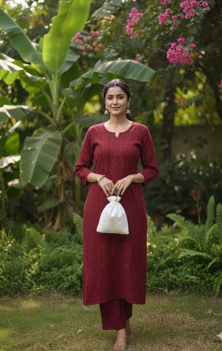 Brown Chicken Suit For Women in Lucknow at 1,499 / Pc by Hathkargha Chikan Emporium - Justdial Brown Chicken Suit For Women in Lucknow at 1,499 / Pc by Hathkargha Chikan Emporium - Justdial
