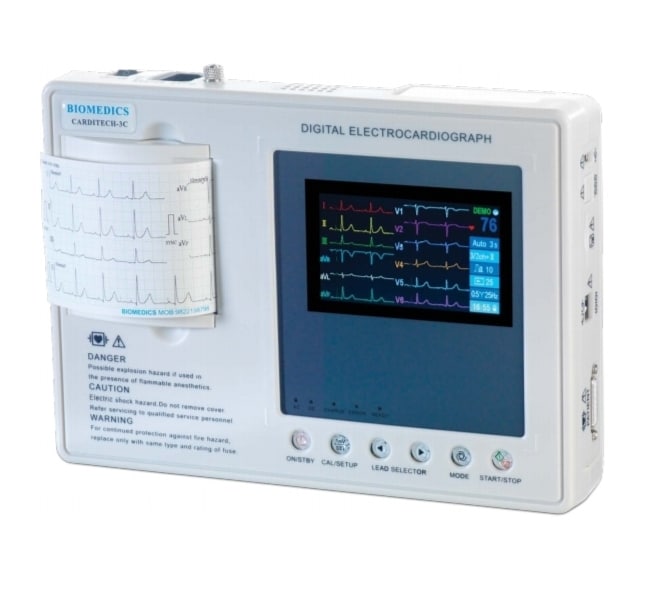 Cardiac Tech Machine Biomedics Carditech 3C Three Channel ECG Machine in Pune at best price ...