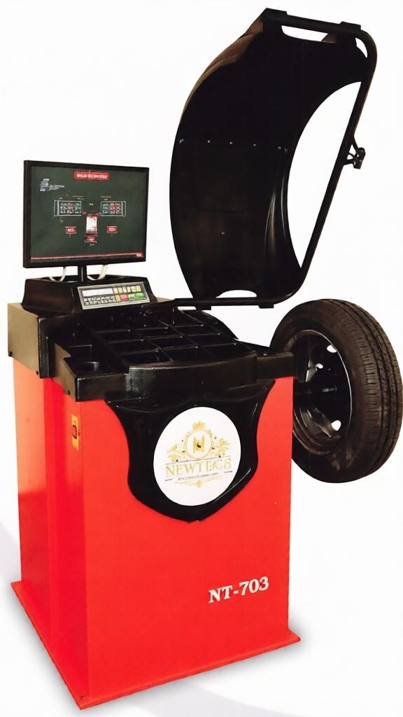 NT-703 3D Digital Wheel Balancer, 0.28kW, 220V, 12-24" Rim Size