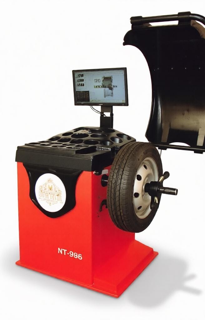Newtech NT-986 Wheel Balancer, Automatic Measurement, LED Display