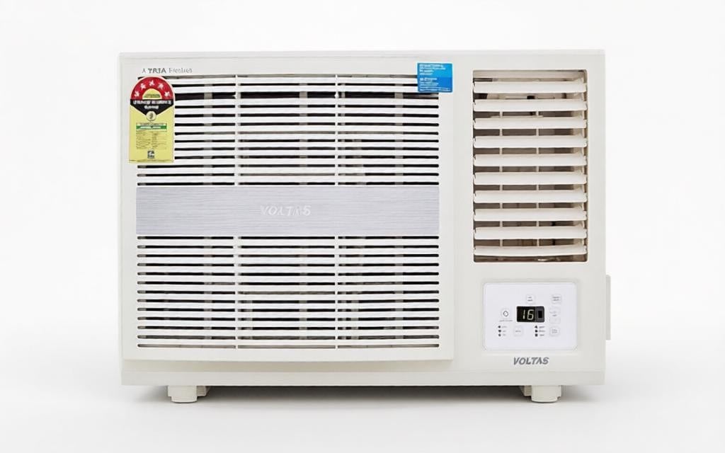 Voltas 5 Star Window AC, 1.5 Ton, Copper Condenser, R32 Refrigerant