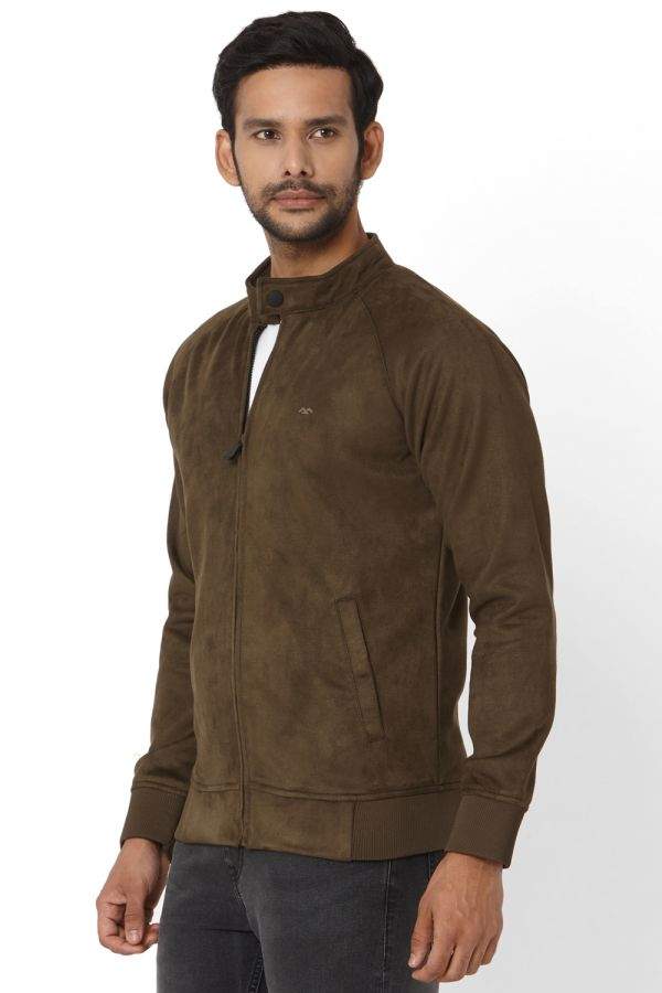 MUFTI MFJ 935 K Authentic Harrington Jacket In suede In Tartan Lining M Olive in Bellary at 4 749 4 999 by More Supermarket Justdial