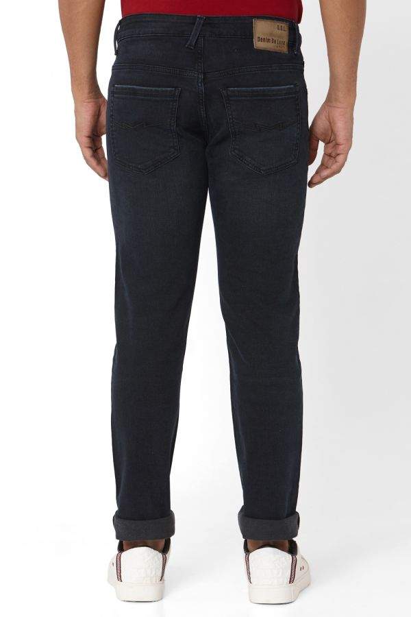 MUFTI Black Stone Denim De Deluxe Narrow Fit Stretch Jeans (30) in