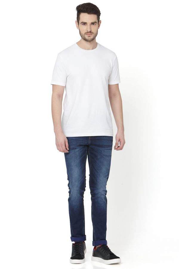 Mufti Blue Dark Denim De Luxe Skinny 