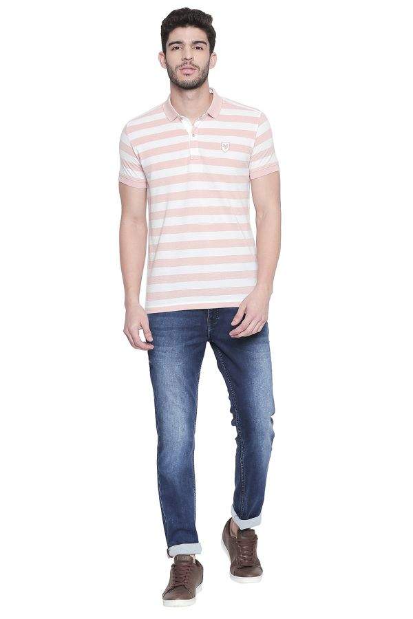 MUFTI Blue Dark Hyper Stretch Super Slim Fit Jeans (36) in Etah at