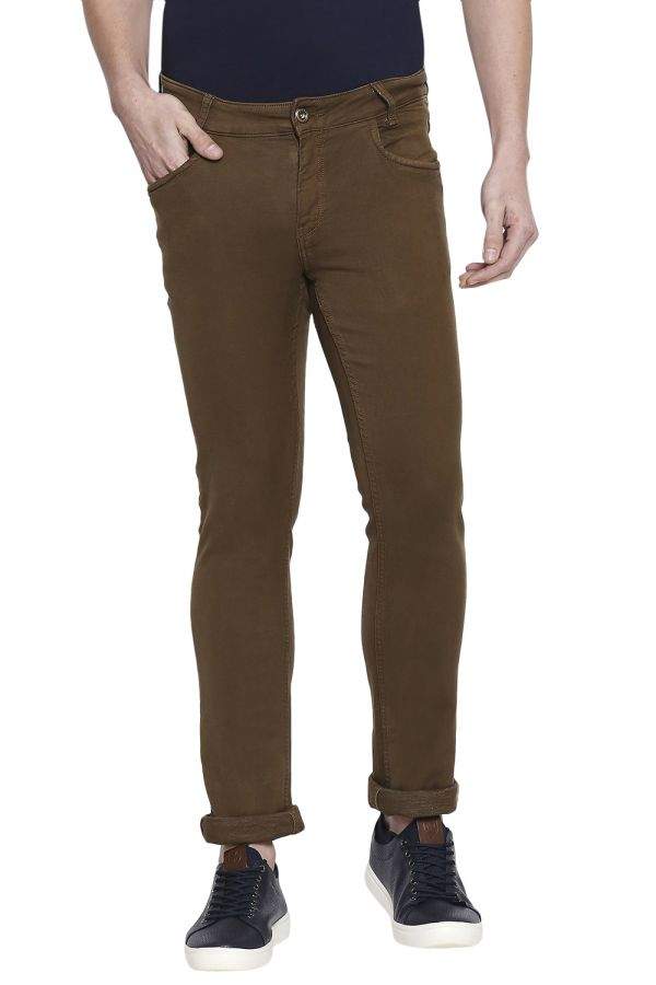 Mufti Super Skinny Khaki MUFTI-Brown-Super-Slim-Fit-Cotton-Five