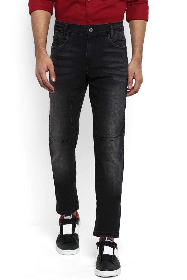 Mufti Retailored Black Jeans (38) in 