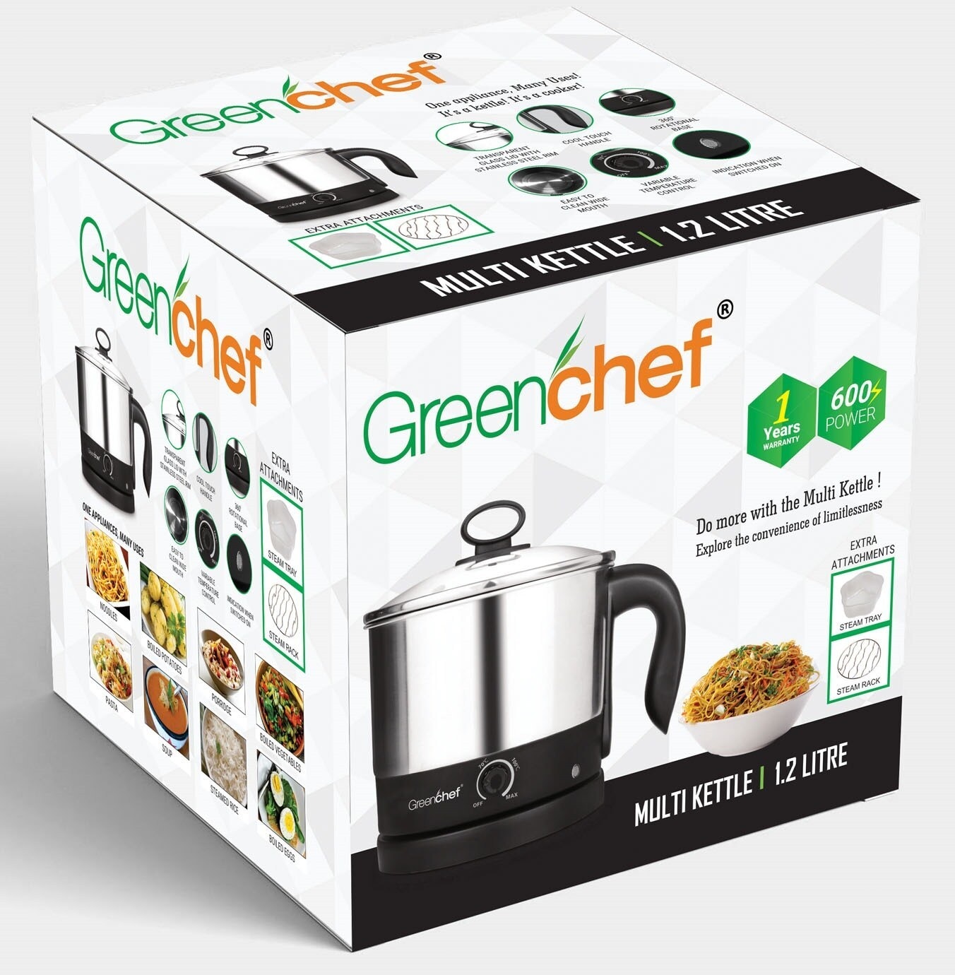Electric Kettle Wonderchef Multi Cooker Kettle Greenchef Multi