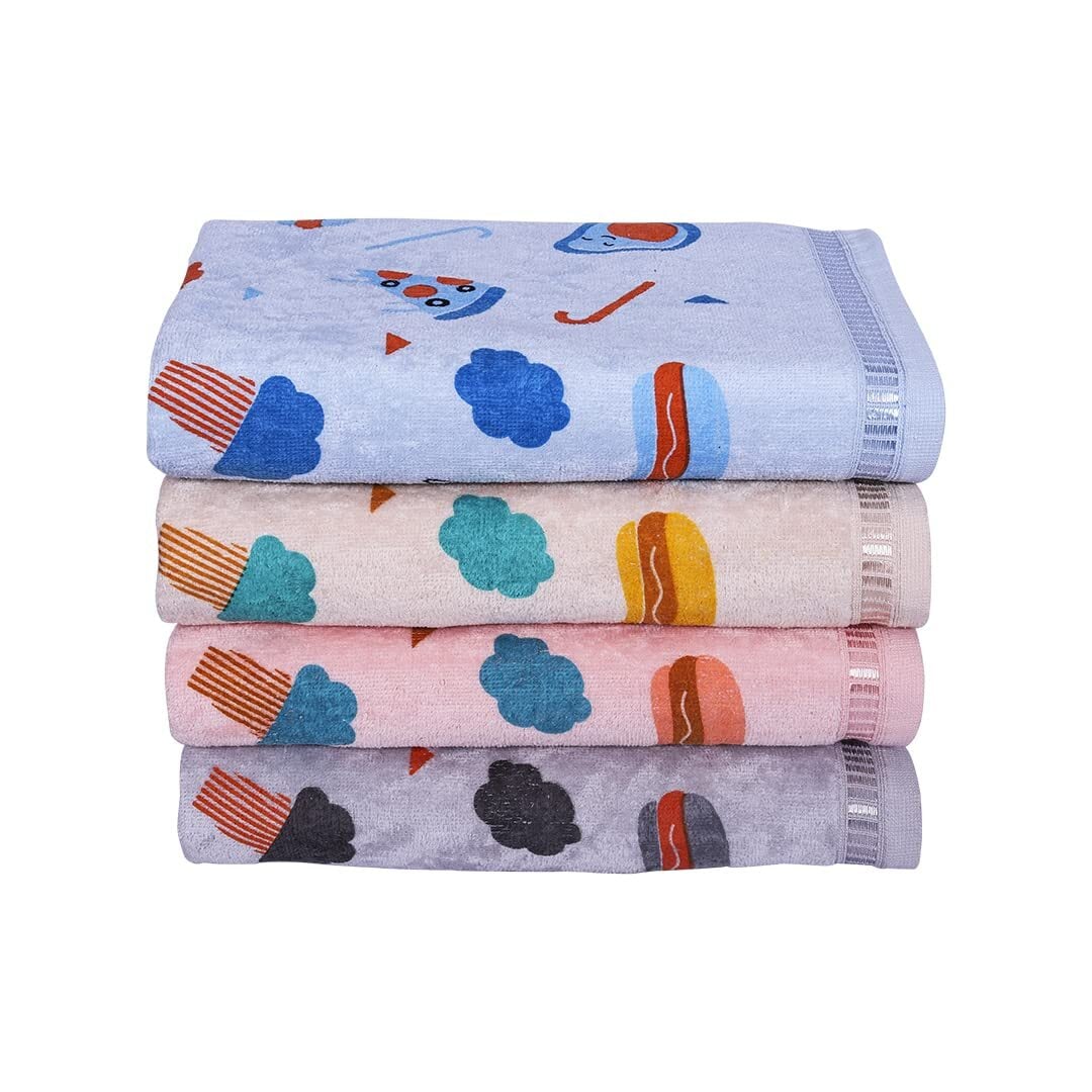 Multicolor Embroidered Cotton Baby Towel in Salem at ₹ 80