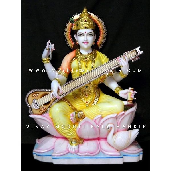 Multicolor Saraswati Marble Statue in Jaipur at ₹ 21,000 Unit