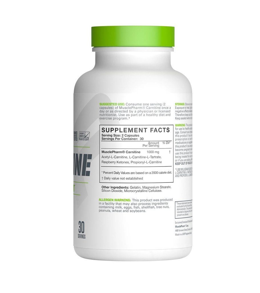 Muscle Pharm Carnitine Capsule - 30 serv in Mumbai at ₹ 1,124 / Pc by Unlimited Nutrition Pvt Ltd
