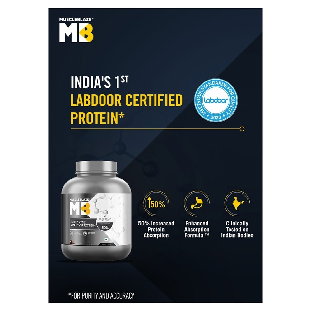 MUSCLEBLAZE Lb Biozyme Whey Protein (Gourmet Vanilla) in